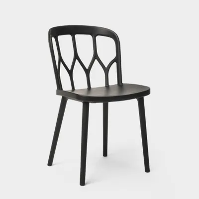 Immagine prodotto di Sedie di design moderno per cucina, bar e giardino in polipropilene Alchemy Flow - Nero