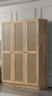 Obrázek produktu pro Šatní skříň Ložnice Moderní nábytek Hnědé dřevo design