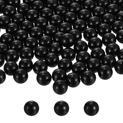 580 Stück schwarze ABS-Kunststoffperlen, 10 mm, Vasenfüller, 300 g