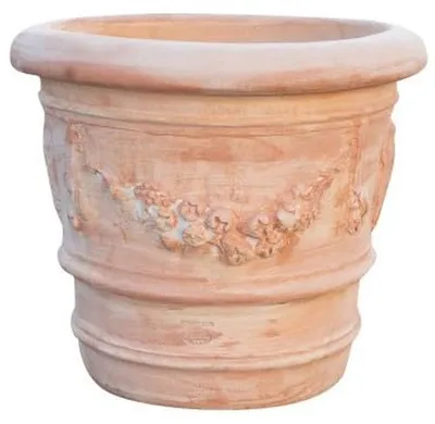 Obrázok produktu pre Terakotový kvetináč, vhodný na použitie v interiéri aj exteriéri, rozmer: 28 cm (dĺžka) x 25 cm (šírka) x 30 cm (výška)