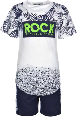 Produktbild von Shialy Kinder Jungen Sommer Set Blau 104