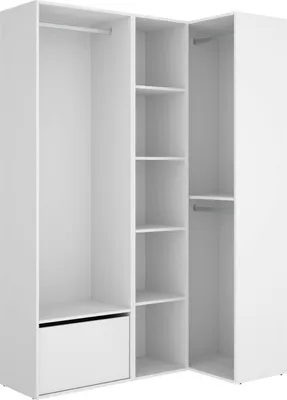 Immagine prodotto di Dmora Guardaroba Grande Tobias 84.5x205h cm Bianco, Appendiabiti Un'anta