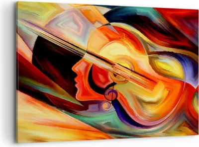 Produktbild von Bild auf Leinwand - Leinwandbild - Abstraktion modern - 100x70cm - Wand Bild - Wanddeko - Leinwanddruck - Bilder - Kunstdruck - Wanddekoration - Leinwand bilder - Wandkunst - AA100x70-3669