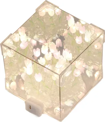 Zdjęcie produktu dla lustrzana lampa tulipanowa 2 w 1, LED, dekoracyjna lampka nocna, ręcznie robiona, zrób to sam, dla przyjaciół, urodziny, kolorowa