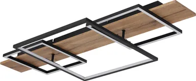 Produktbild von LED Deckenleuchte, Holzoptik, Memoryfunktion, L 95 cm