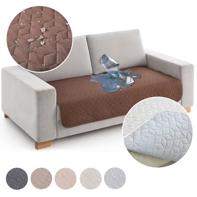Produktbild von Wasserabweisend Bettdecke Abdeckung Läufer Abdeckung Schutz für Sofa Couch 90x180 cm BRAUN