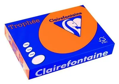 Produktbild von Clairefontaine Trophee 2880C Color Neonorange 80g/m² DIN-A3 - 500 Blatt