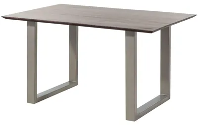 Immagine prodotto di MASSIVMOEBEL24 | tavolo da pranzo in legno di Acacia 140x90x76 marrone laccato SWISS EDGE