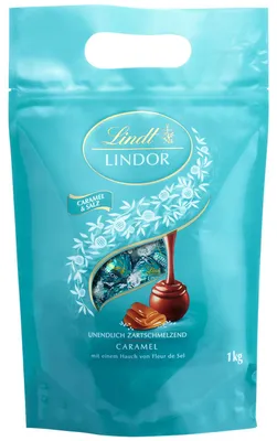 Produktbild von Lindt Lindor Kugeln Vollmilch Caramel & Salz 1kg