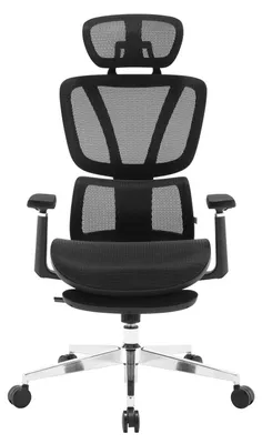Obrázok produktu pre Ergonomická kancelárska stolička – Kancelárske stoličky – Nastaviteľná opierka hlavy – Bedrová opierka – 3D podrúčky