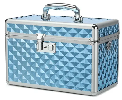 Productafbeelding van Afsluitbare medicijnbox, blauw, groot, met accessoires