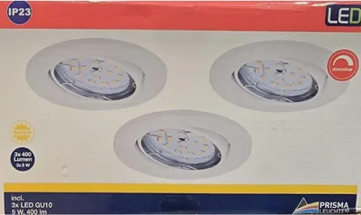 Produktbild von Briloner LED Einbauleuchten weiß 3er-Set 3xLED/5W (7219-036)