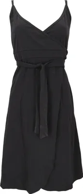 Produktbild von Minikleid aus Baumwolle, Wickelkleid, Sommerkleid - Schwarz, Damen, Baumwolle(Bio), Größe: S
