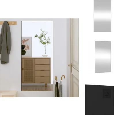 Image de vidaXL Miroir mural 50x100 cm Verre Rectangulaire - Miroir
