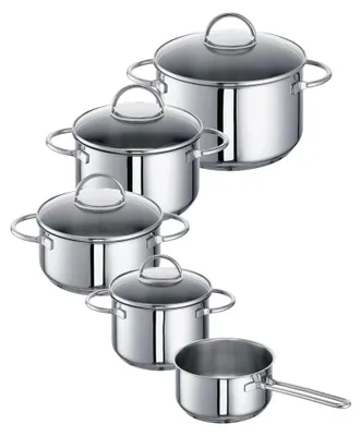 Zdjęcie produktu dla Zestaw garnków Rohe Germany Meister-Set Ravenna, 5-elementowy, ze stali nierdzewnej 18/10