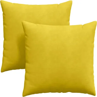Immagine prodotto di vidaXL Cuscini per divano 2 pezzi Giallo 60 x 60 cm in velluto a coste