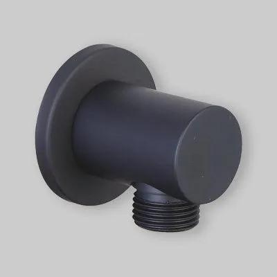 Obrázek produktu pro Kruhová vodovodní přípojka, černá, 1/2" – 1/2"