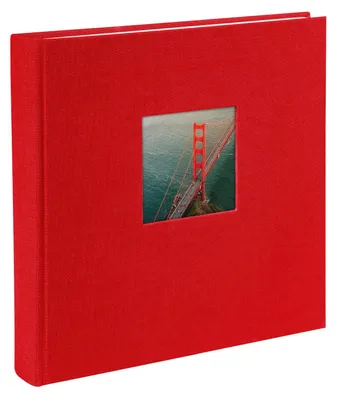 Productafbeelding van Goldbuch Bella Vista, rood, 60 bladzijden, polyurethaan, papier, 250 mm, 250 mm, 1 stuk