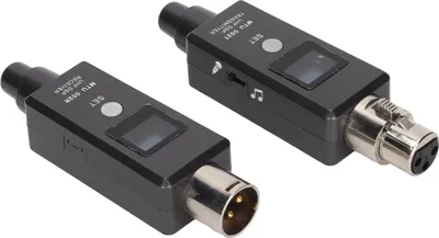 Obrázek produktu pro Annadue Bezdrátový mikrofonní vysílač a přijímač, dobíjecí bezdrátový vysílač a přijímač XLR pro zvukové mixéry.