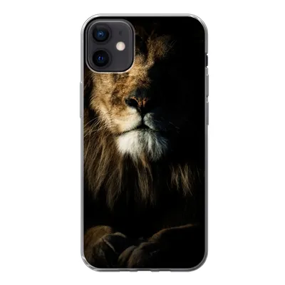 Produktbild von MuchoWow® Handyhülle Schutzhülle Hülle für iPhone 12 mini Löwe - Licht - Porträt Silikon Softcase Handy Hülle - Bild