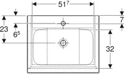 Produktbild von Geberit iCon Set Möbelwaschtisch mit Unterschrank, 2 Schubladen, 60x63x48 cm, 502331, 502.331.JR.1