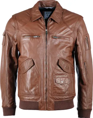Produktbild von Mustang Lederjacke 31021630 Herren cognac 3XL