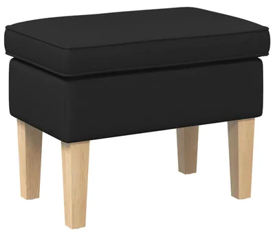 Immagine prodotto di Pouf vidaXL nero 55 x 35 x 41 cm in tessuto
