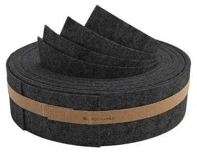 Produktbild von Doppelstab Sichtschutz zaun|zu Design-Vlies Akzentstreifen 4er Set VIERTEL Zaun Anthrazit 2,55m
