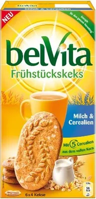 Produktbild von belVita Frühstückskeks Cerealien & Milch,300g