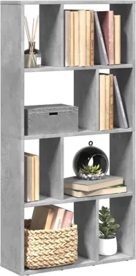 Produktbild von "im Angebot" Bücherregal, Standregal, Aufbewahrungsregal, Betongrau 60x20x120 cm Holzwerkstoff - Aktenregal CC24455
