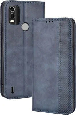 Produktbild von Mobigear Sensation  Nokia C21 Plus Hülle Klapphülle Geldbörse - Blau