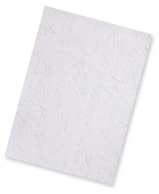 Image de couverture de reliure pavo structure cuir DIN A4 blanc 100 couvertures de reliure