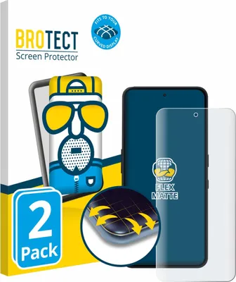 Produktbild von 2x BROTECT Fullscreen Schutzfolie für Nothing Phone (3a) Lite Displayschutz Folie Fullcover Matt Entspiegelungsfolie