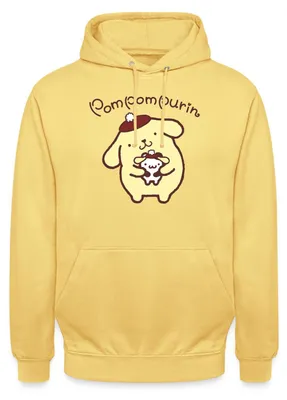 Produktbild von Spreadshirt Pompompurin & Muffin Verkleidet Uni Hoodie, 3XL, Zitronengelb