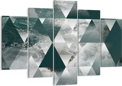 Produktbild von Bild auf Leinwand - Leinwandbild - Abstraktion modern - 150x100cm - Wand Bild - Wanddeko - Leinwanddruck - Bilder - Kunstdruck - Wanddekoration - Leinwand bilder - Wandkunst - EA150x100-3421