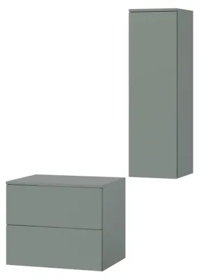 Obrázek produktu pro Koupelnový set 2dílný: Spodní skříňka + Vysoká skříňka Color Aloe (2S 60 + 1D 100)