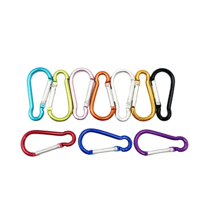 Produktbild von 10 Stück Rucksackschnalle, starke, tragende, kürbisförmige Aluminiumlegierung, schnell hängender Schlüsselkarabiner, Outdoor-Zubehör