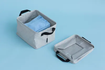 Produktbild von Brabantia Faltbarer Wäschekorb Grau, 105685