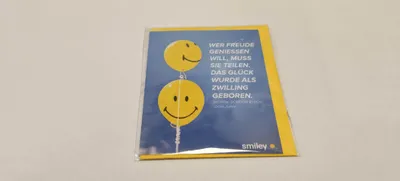Produktbild von Allgemeine Wünsche – Smiley - Minikarte mit Umschlag – Luftballons
