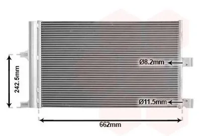 Obrázek produktu pro VAN WEZEL 69015703 Kondenzátor klimatizace pro TESLA Model 3 (5YJ3)