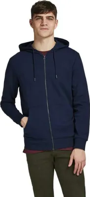 Produktbild von Jack & Jones 12181901, Erwachsener, Blau, XXL, Baumwolle, Polyester, Nicht bleichen, Feinwäsche (30°C)