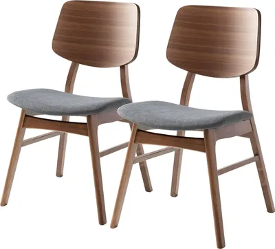 Produktbild von home24 Esszimmerstuhl - Webstoff / Gummibaum Massiv