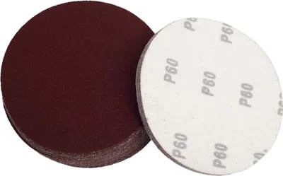 Produktbild von Schleifscheiben 125mm 50x Klett Korn P60 Schleifblätter Ohne Loch Schleifpapier Rot Exzenter P60 50 Stück
