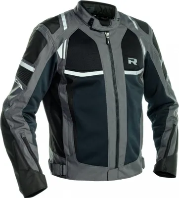 Produktbild von Richa Airstorm wasserdichte Motorrad Textiljacke, dunkelgrau/schwarz, M