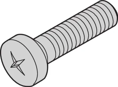 Zdjęcie produktu dla SCHROFF SCREW POSIPAN M4X10MM(100PC) - Rack-Zubehör (21100513)
