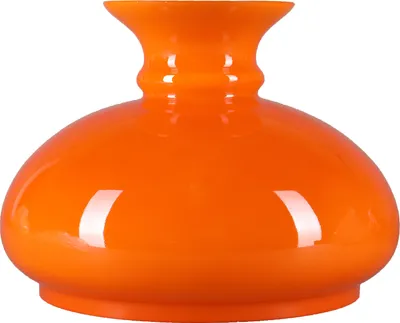 Produktbild von Lampenglas Ersatzglas Petroleumglas Lampenschirm Glasschirm Ø 200mm Orange