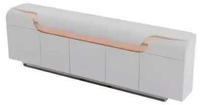Produktbild von Eckschreibtisch Sideboard Couchtisch Büromöbel Arbeitszimmer Set Grau
