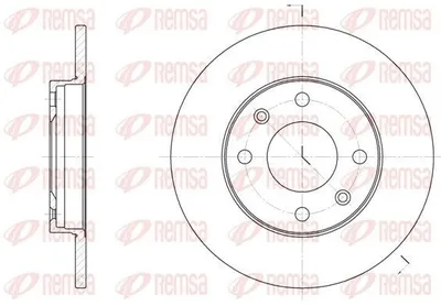 Produktbild von 2x REMSA Bremsscheibe 6130.00 vorne passend für PEUGEOT 206 Schrägheck (2A/C)