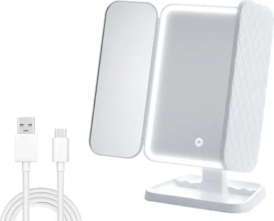 Obrázek produktu pro Verk 27029 Kosmetické zrcátko LED, 3x zvětšení, bílé