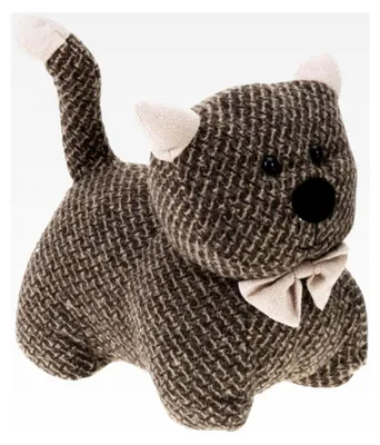 Produktbild von Katzen Türstopper mit Schleife, 19x14x20 cm, dekorativer Türstopper in Katzenform